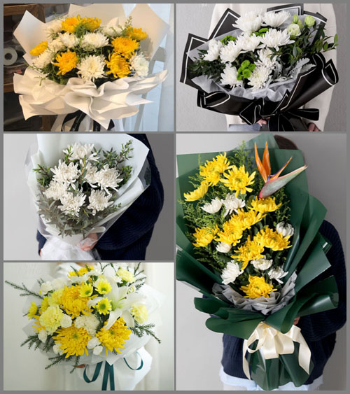 山东德州乐陵市市中街道白事花束代送